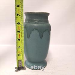 Roseville Carnelian I Green Drip Glaze Vase Arts & Crafts Pottery 1915-1930