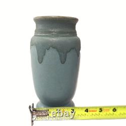 Roseville Carnelian I Vase Green Drip Glaze Arts Crafts Pottery Antique