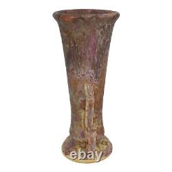 Roseville Carnelian II 1926 Arts And Crafts Pottery Mottled Red Bud Vase 306-6