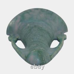 Roseville Carnelian II Green 1926 Arts And Crafts Pottery Wall Pocket 1246-7