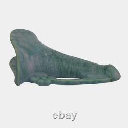 Roseville Carnelian II Green 1926 Arts And Crafts Pottery Wall Pocket 1246-7