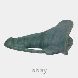 Roseville Carnelian II Green 1926 Arts And Crafts Pottery Wall Pocket 1246-7