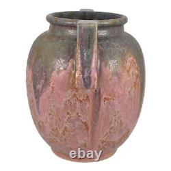 Roseville Carnelian II Red 1926 Arts And Crafts Pottery Curdled Glaze Vase 336-9