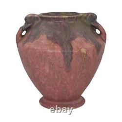 Roseville Carnelian II Red 1926 Vintage Arts And Crafts Pottery Vase 331-7