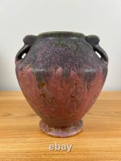 Roseville Carnelian II Red 1926 Vintage Arts And Crafts Pottery Vase 331-7