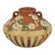 Roseville Cherry Blossom Brown 1933 Vintage Arts And Crafts Pottery Vase 617-3