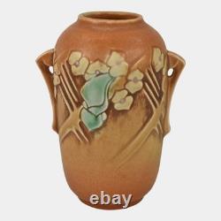 Roseville Clemana Brown 1936 Vintage Art Deco Pottery Ceramic Vase 749-6