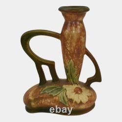 Roseville Dahlrose 1928 Vintage Arts And Crafts Pottery Ceramic Bud Vase 77-7