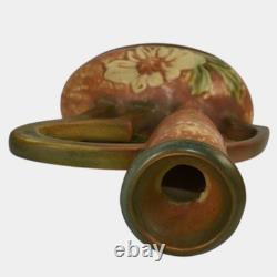 Roseville Dahlrose 1928 Vintage Arts And Crafts Pottery Ceramic Bud Vase 77-7