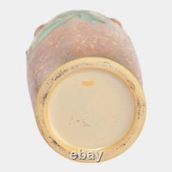 Roseville Dahlrose 1928 Vintage Arts And Crafts Pottery Ceramic Vase 363-6