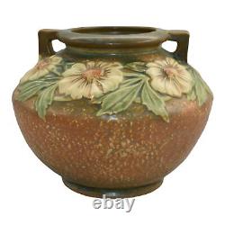 Roseville Dahlrose 1928 Vintage Arts And Crafts Pottery Ceramic Vase 364-6