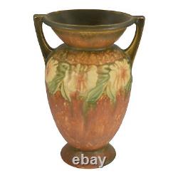 Roseville Dahlrose 1928 Vintage Arts And Crafts Pottery Ceramic Vase 369-10