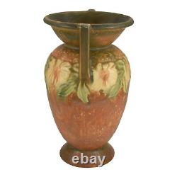 Roseville Dahlrose 1928 Vintage Arts And Crafts Pottery Ceramic Vase 369-10