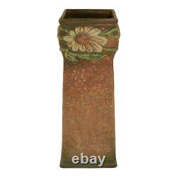 Roseville Dahlrose 1928 Vintage Arts And Crafts Pottery Ceramic Vase 371-10