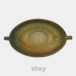 Roseville Dahlrose Brown 1928 Arts And Crafts Pottery Ceramic Handled Bowl 179-8