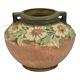 Roseville Dahlrose Brown 1928 Vintage Arts And Crafts Pottery Ceramic Vase 364-6