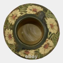 Roseville Dahlrose Brown 1928 Vintage Arts And Crafts Pottery Ceramic Vase 364-6