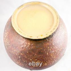 Roseville Dahlrose Brown 1928 Vintage Arts & Crafts Pottery Vase 364-6, CLEAN
