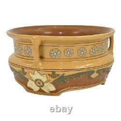 Roseville Della Robbia 1906 Arts And Crafts Pottery Five Color Ceramic Bowl 23-7