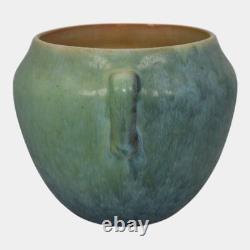 Roseville Earlam Tan And Green 1930 Vintage Art Pottery Ceramic Vase 515-4