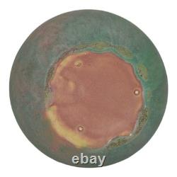 Roseville Early Carnelian Green 1916 Arts And Crafts Pottery Ceramic Vase