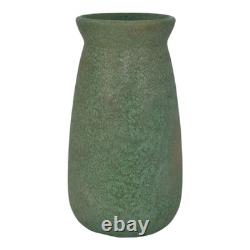 Roseville Early Carnelian Green 1916 Arts And Crafts Pottery Ceramic Vase 18
