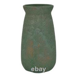 Roseville Early Carnelian Green 1916 Arts And Crafts Pottery Ceramic Vase 18