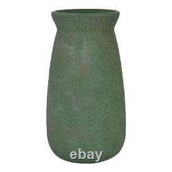 Roseville Early Carnelian Green 1916 Arts And Crafts Pottery Ceramic Vase 18