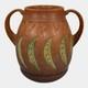 Roseville Falline Brown 1933 Vintage Arts And Crafts Pottery Ceramic Vase 645-6