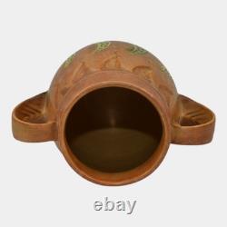 Roseville Falline Brown 1933 Vintage Arts And Crafts Pottery Ceramic Vase 645-6