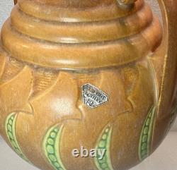 Roseville Falline Tan Arts & Crafts Vase 6.25h #644-6 Ca1933 Vintage-xlnt