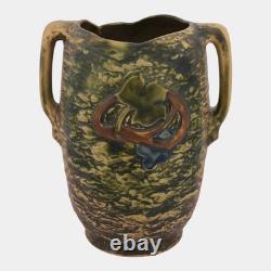 Roseville Imperial I Brown 1924 Vintage Arts And Crafts Pottery Ceramic Vase