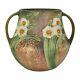 Roseville Jonquil 1931 Vintage Arts And Crafts Pottery Brown Ceramic Vase 526-6