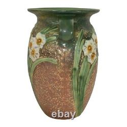 Roseville Jonquil 1931 Vintage Arts And Crafts Pottery Large Ceramic Vase 531-12