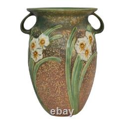 Roseville Jonquil 1931 Vintage Arts And Crafts Pottery Large Ceramic Vase 531-12