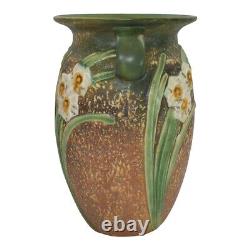 Roseville Jonquil 1931 Vintage Arts And Crafts Pottery Large Ceramic Vase 531-12