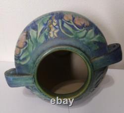 Roseville Large Green Baneda 595-8 Art Deco Arts & Crafts Pottery Vase
