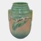 Roseville Laurel Green 1934 Vintage Arts And Crafts Pottery Ceramic Vase 670-7