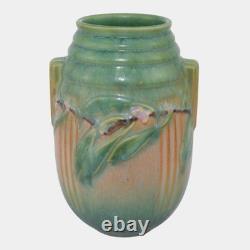 Roseville Laurel Green 1934 Vintage Arts And Crafts Pottery Ceramic Vase 670-7