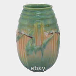 Roseville Laurel Green 1934 Vintage Arts And Crafts Pottery Ceramic Vase 670-7