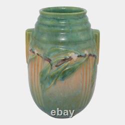 Roseville Laurel Green 1934 Vintage Arts And Crafts Pottery Ceramic Vase 670-7