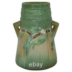 Roseville Laurel Green 1934 Vintage Arts And Crafts Pottery Ceramic Vase 671-7