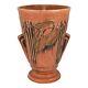 Roseville Laurel Red 1934 Vintage Arts And Crafts Pottery Ceramic Vase 676-10