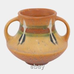 Roseville Montacello 1931 Vintage Arts And Crafts Pottery Tan Ceramic Vase 555-4