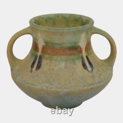 Roseville Montacello Green 1931 Arts And Crafts Pottery Ceramic Vase 555-4