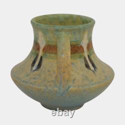 Roseville Montacello Green 1931 Arts And Crafts Pottery Ceramic Vase 555-4