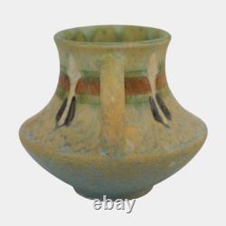 Roseville Montacello Green 1931 Arts And Crafts Pottery Ceramic Vase 555-4