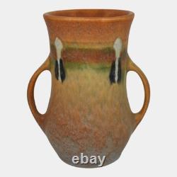 Roseville Montacello Tan 1931 Vintage Arts And Crafts Pottery Ceramic Vase 556-5