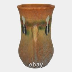 Roseville Montacello Tan 1931 Vintage Arts And Crafts Pottery Ceramic Vase 556-5