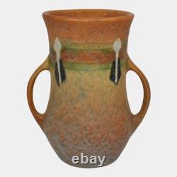 Roseville Montacello Tan 1931 Vintage Arts And Crafts Pottery Ceramic Vase 556-5